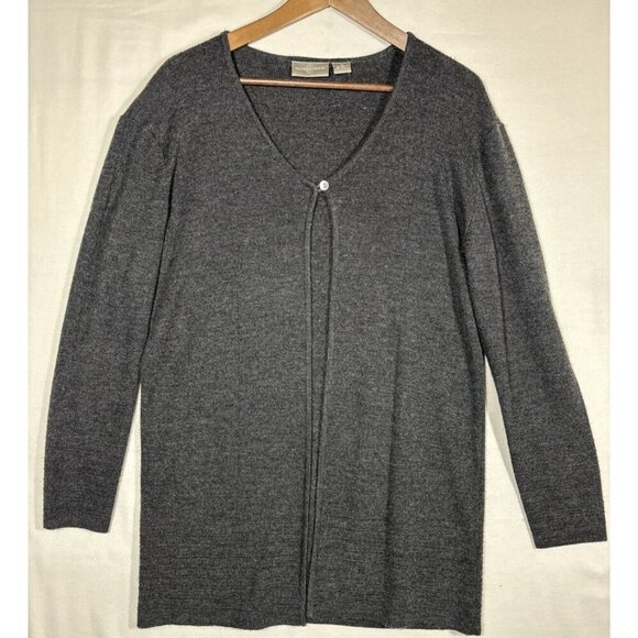 Nordstrom 2 Pc Acrylic Wool Blend Gray Sweater Dress Women’s M Winter‎ - Picture 7 of 8